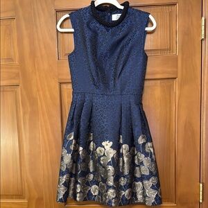 NWT Badgley Mischka Mark & James Cheetah Crawl Fit & Flare Dress